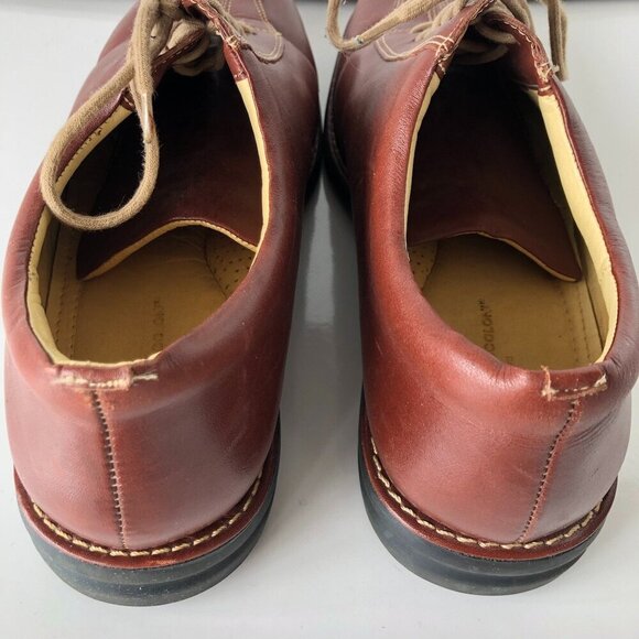 SANDRO MOSCOLONI Men Brown Soft Leather Lace-Up Comfort Anatomic Gel Oxford 11D - Picture 14 of 16